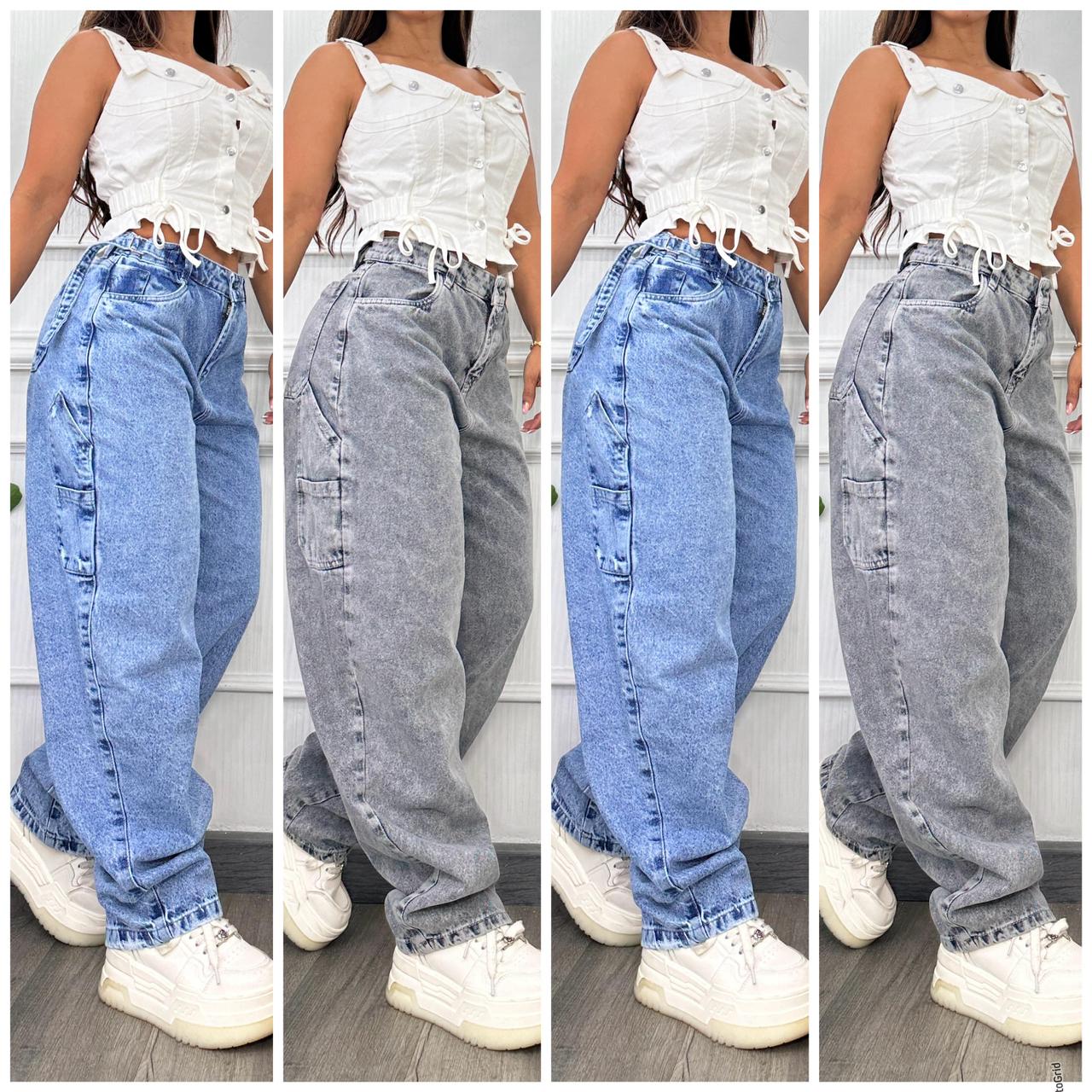 Jeans Cargo Wide Fit